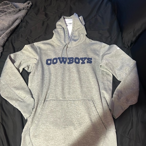 Nike Dri-Fit Gray Dallas Cowboys Hoodie S - Picture 1 of 7